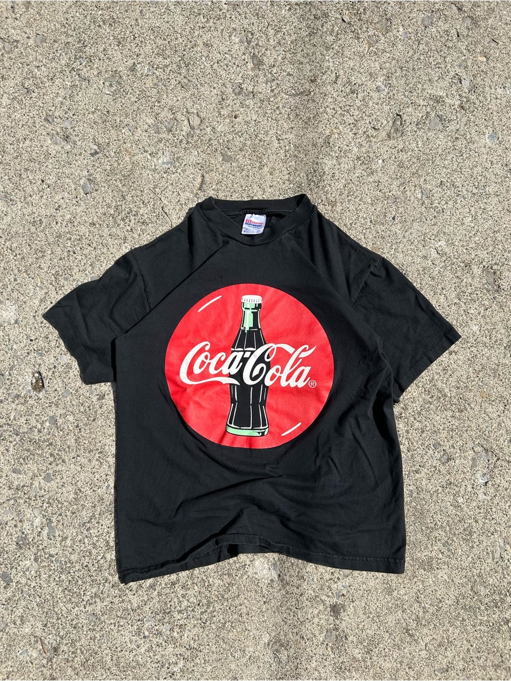 Vintage Coca-Cola Black single stitch T-Shirt with Red Logo